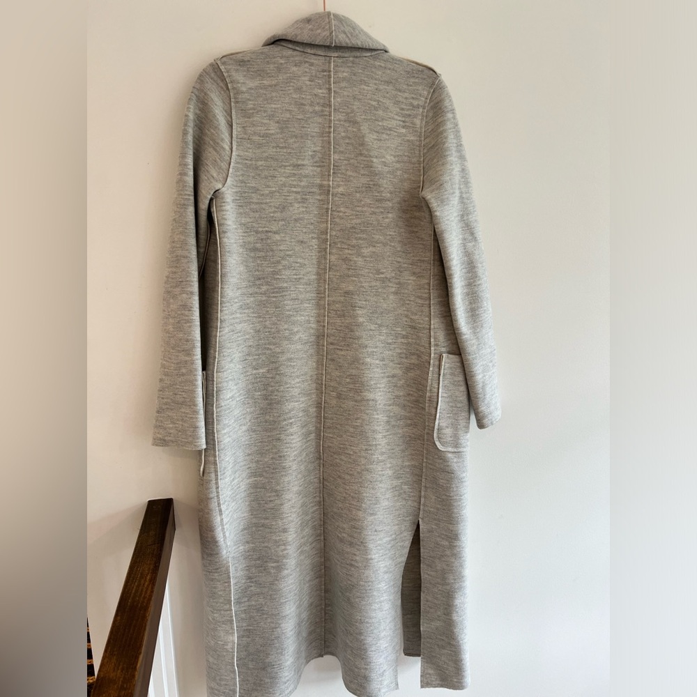 Aritzia Shawl Merino Wool Jacket XS Heather Chrome - Picture 9 of 16
